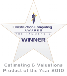 Voted Estimating and Valuations Product of the Year 2010